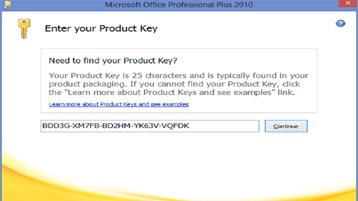 product key office 2010 kms